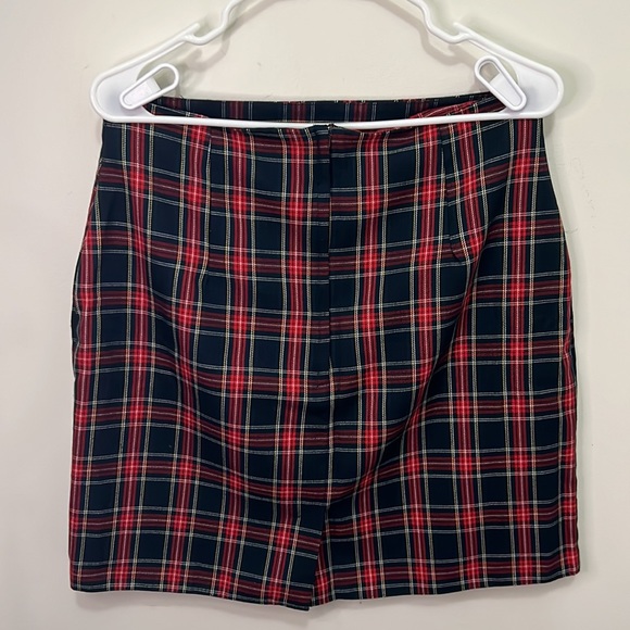 Vintage Tartan Plaid Mini Skirt Size Large - Picture 14 of 15